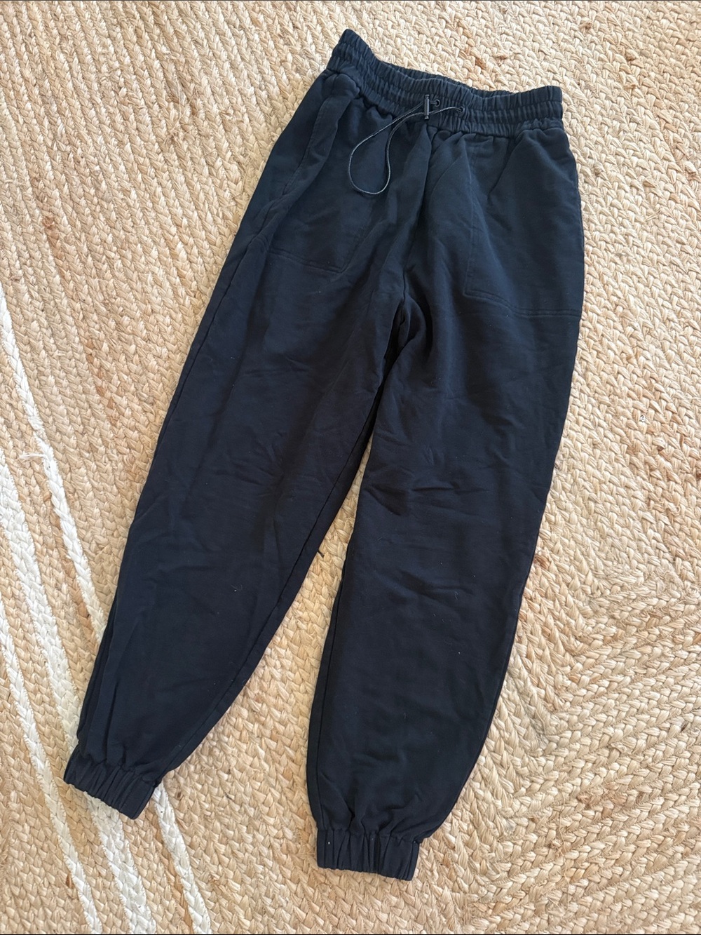 Varley Black Elastic Waist Jogger x small